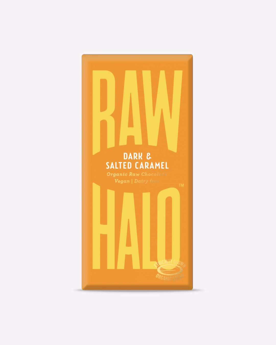 Salted caramel dark chocolate Raw Halo