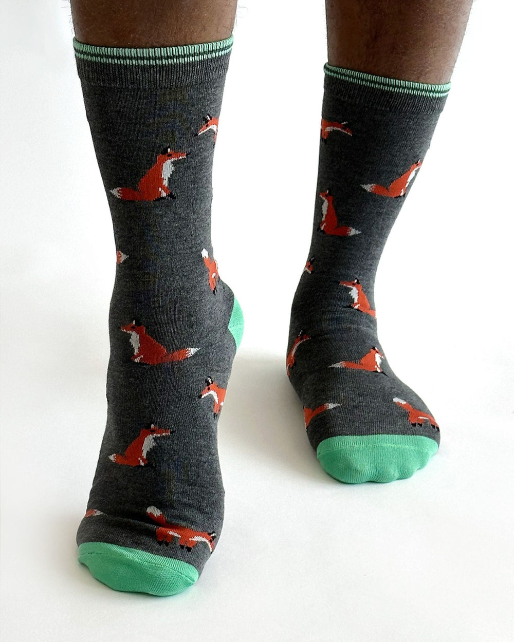 Men's organic cotton fox socks