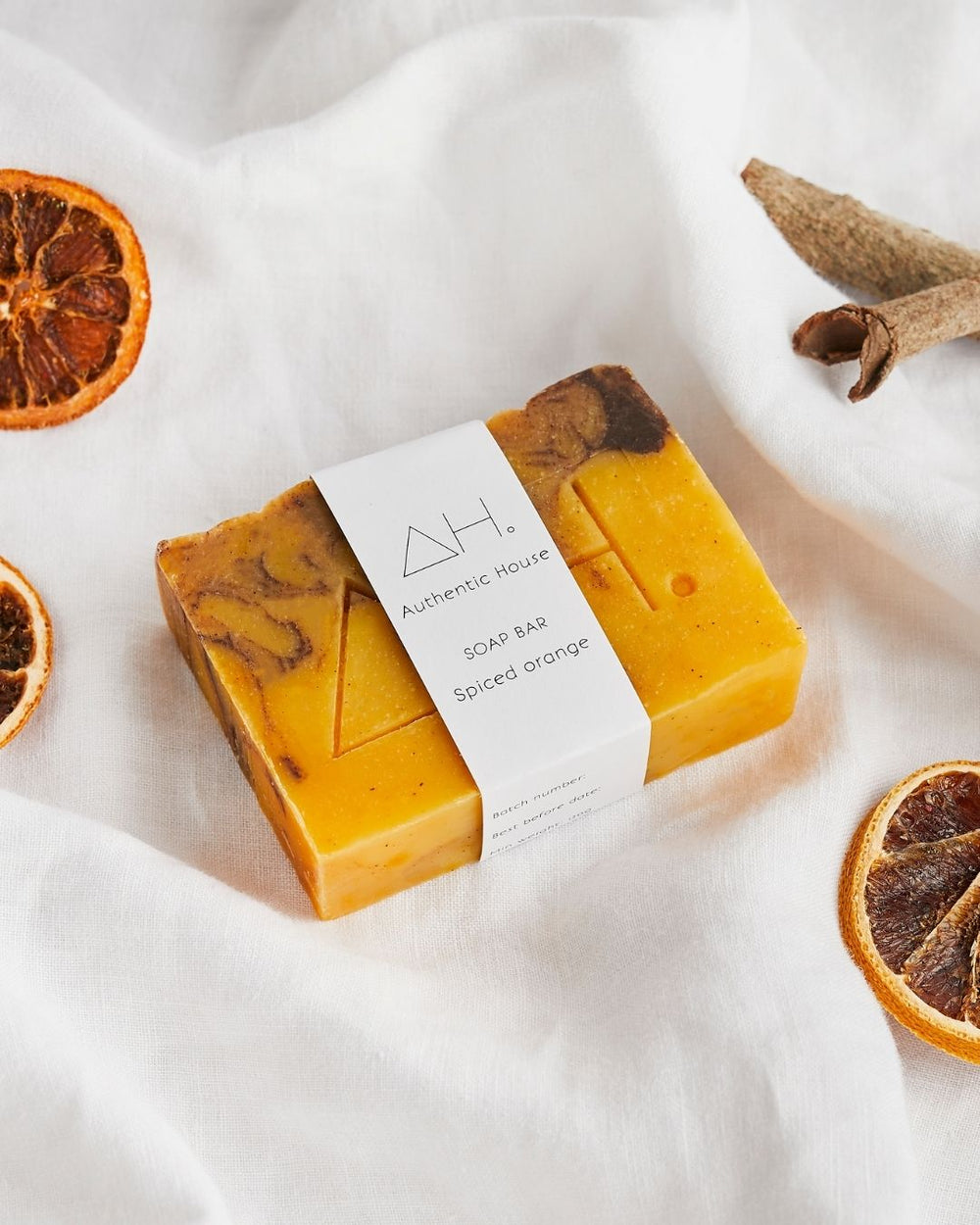 plastic free Spiced orange soap Authentic House