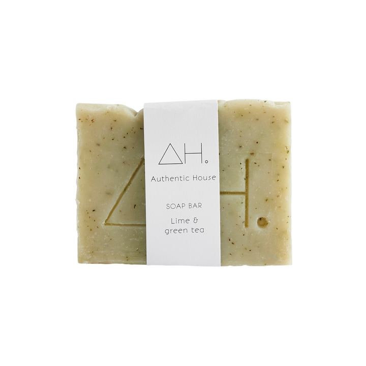 plastic free Lime & green tea soap Authentic House