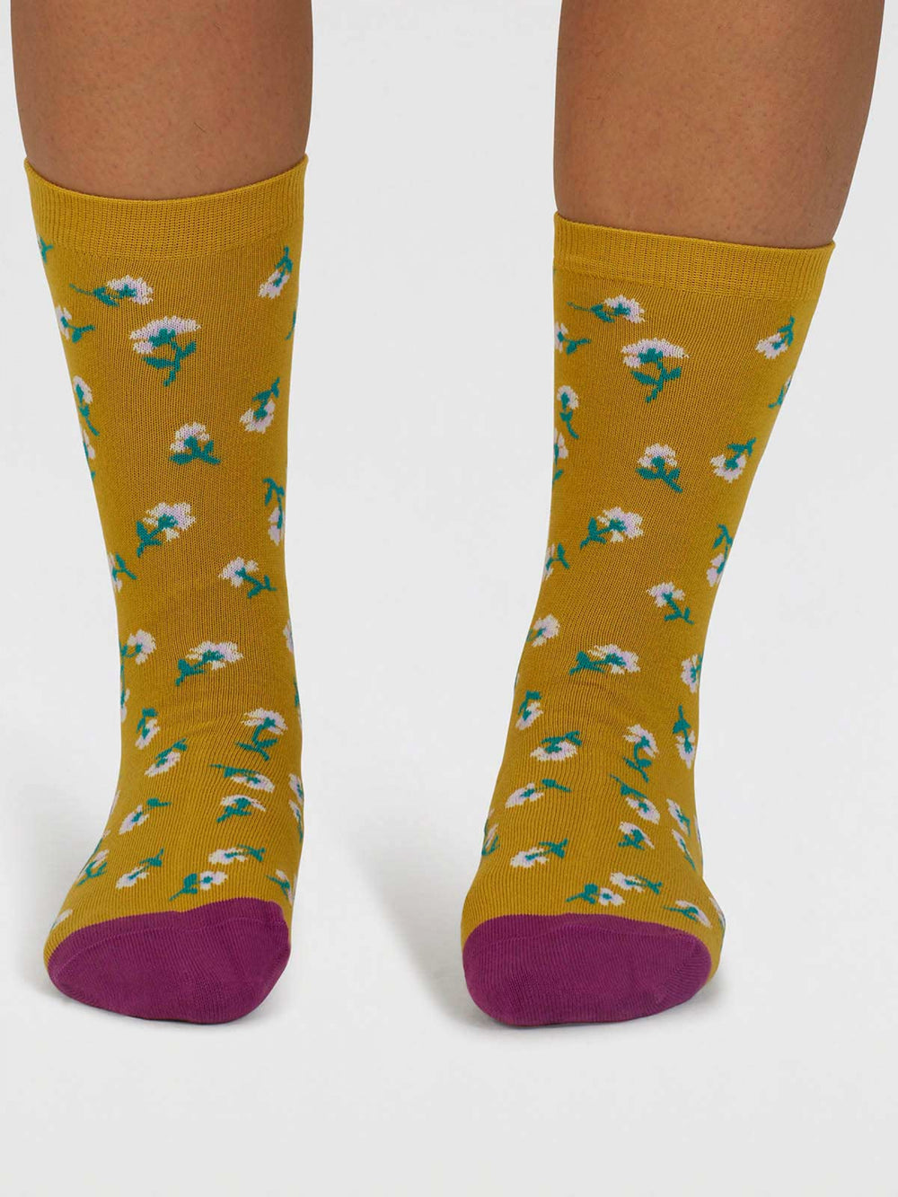 Flower print socks Thought