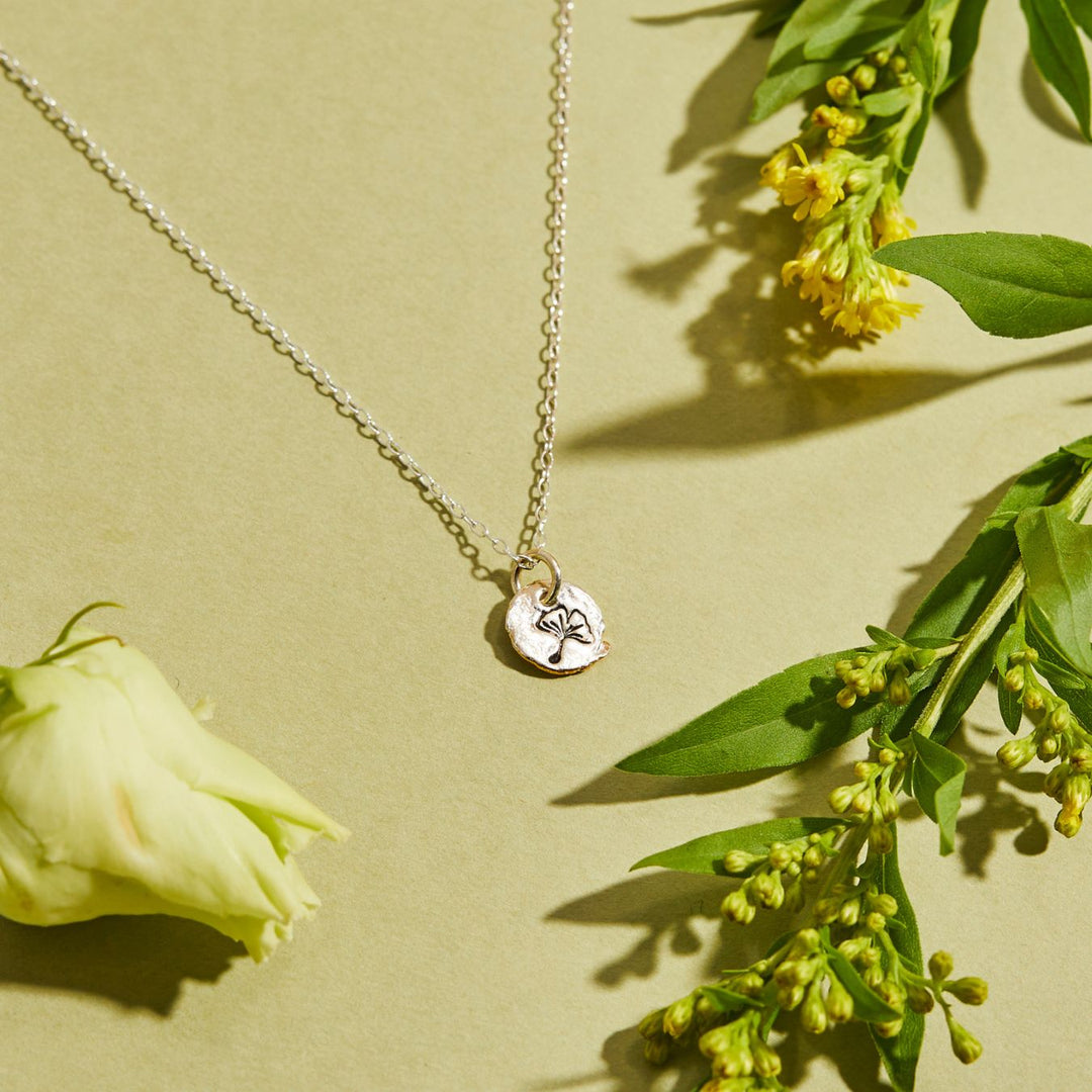 Spring birthday gifts for her silver necklace