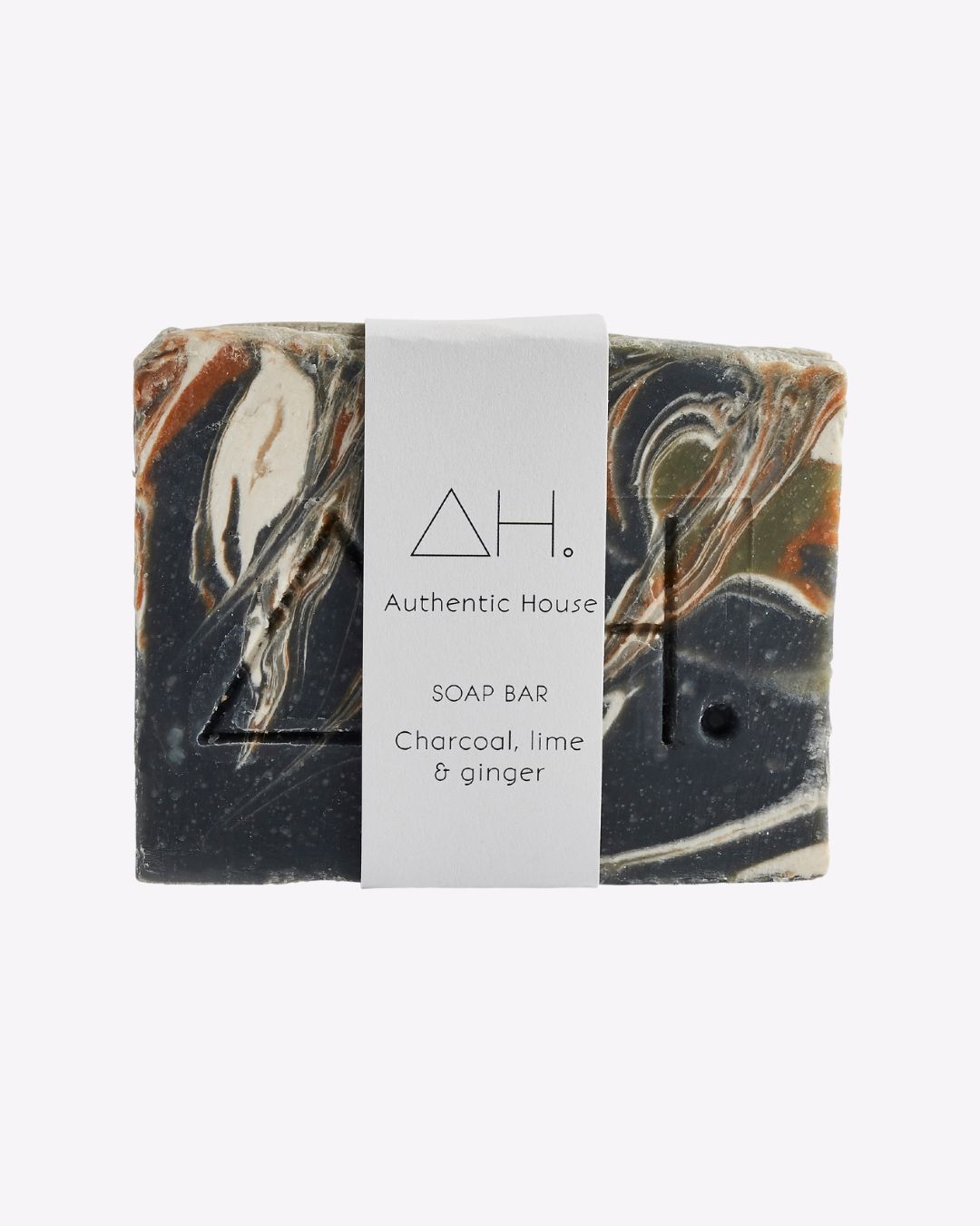 plastic free Charcoal, lime & ginger soap